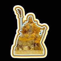 ราคา รูปภาพมงคล เสริมฮวงจุ้ย ภาพแต่งบ้าน สติ๊กเกอร์กันน้ำ ติดรถ ยันต์ STMKC08 กวนอู ปางนั่งอ่านหนังสือ ปางอ่านตำรา (25869526341)