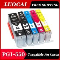 ราคา PGI550 XL Compatible Canon CLI 551 PGI 550 Ink Cartridge for Pixma iP7250 iX6850 MG5550 MG5650 MG6450 MG6650 MX725 MX925 (27753731699)