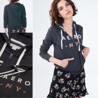 ราคา Aeropostale NY เลื่อมเสื้อแจ็คเก็ตมีฮู้ดซิปเต็ม (3036906774)