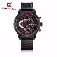 ราคา naviforce watch แท้ นาฬิกาข้อมือ สายหนังสีดำ รุ่น NF9068-BRB หน้าปัดใช้งานได้จริงทุกเข็ม (293600103)