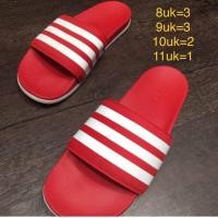 ราคา โปร Mid-year sell ด่วนๆก่อนสินค้าจะหมด รองเท้าแตะ Adidas adilette สีแดงแถบขาว พื้นนิ่ม แท้จากshop (2463330343)