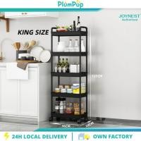 ราคา JOYNEST King ขนาด 5 ชั้น Ikea รถเข็น Rack ชั้นเก็บของมัลติฟังก์ชั่น Home Kitchen Rack พร้อมล้อ (42824239764)