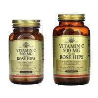 ราคา ล็อตใหม่ exp 2029 Solgar Vitamin C 500 mg with Rose Hips (25458773724)