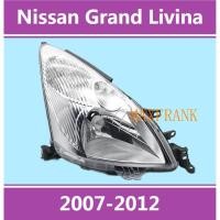 ราคา สําหรับ NISSAN GRAND LIVINA (07-12)07 08 09 10 11 12 HEADLAMP/HEADLIGHT/LENS HEAD LAMP/ไฟหน้า/ฝาครอบไฟหน้าฝาครอบไฟหน้าเลนส์หัวโคมไฟ (24436248291)