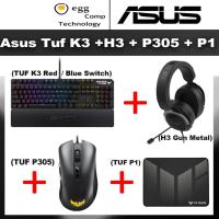 ราคา ASUS TUF Gaming K3 Blue/Red Switch RGB Mechanical Wired Keyboard (56653180524)