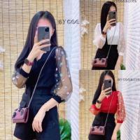 ราคา เสื้อไหมพรมคอวีแขนซีทรูวิ้งๆ✨สวยมากกก มี5สี (5215021529)