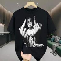 ราคา เสื้อยืดผู้ชายเท่ๆ คอกลมแขนสั้น สกรีนลายเท่ๆ เสื้อยืดสตรีทแฟชั่นเมกาสุดฮิต โอเวอร์ไซส์ เสื้อผู้ชายคนอ้วน สีดำเท่ๆ (41653563767)