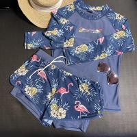 ราคา ชุดว่ายน้ำแขนยาว พร้องกางเกงว่ายน้ำขาสั้นมือสอง (แขนซีทรู) สีน้ำเงิน ลายฟามิงโก้ (9621665064)