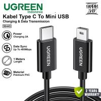 ราคา UGREEN 50445 สายเคเบิลข้อมูล TYPE C TO MINI USB 5 Pin สายชาร์จกล้อง 2A กล้องดิจิตอล TYPE C HDD ฮาร์ดดิสก์ GPS (41905739769)