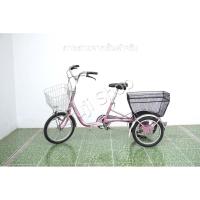 ราคา จักรยานสามล้อญี่ปุ่น - ล้อ 18/16 นิ้ว - ไม่มีเกียร์ - อลูมิเนียม - Bridgestone - สีชมพู [จักรยานมือสอง] (27027176927)