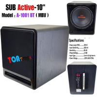ราคา SUB Active-10" ตู้ลำโพงซับ10" ตู้ซับเบสมีแอมป์ในตัว ขนาด 10 นิ้ว Active Sub Woofer Speake A-1001 BT (23567502082)