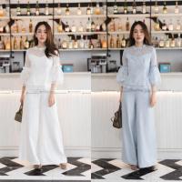 ราคา ชุดไทยประยุกต์ เสื้อลูกไม้+กางเกงขายาว VSHOP (2857415487)