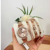 ราคา นาฬิกาข้อมือหญิง Anne Klein เซต 4 ชิ้น สีโรสโกลด์ สวยงามค่ะ #เครื่องประดับ #นาฬิกา (23572571603)