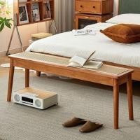 ราคา ไม้เนื้อแข็งหวายม้านั่งเตียง end อุจจาระม้านั่งรองเท้าห้องนั่งเล่นเก้าอี้รับประทานอาหารอุจจาระหวาย (43259957290)