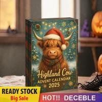 ราคา Highland Cow Christmas Advent ปฏิทิน 24 Highland Cow Figurines Advent ปฏิทินนับถอยหลังของขวัญคริสต์มาส [Deceble.th] (41923386616)