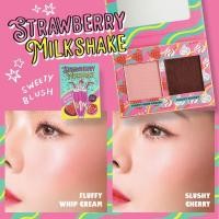 ราคา ของแท้/พร้อมส่ง Happy Sunday Strawberry Milkshake Sweety Blush พาเล็ตต์บลัชออนโทนสีชมพู-แดง (ไม่มีกล่อง) (4144439915)