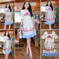 ราคา เดรสงานป้าย Kanyaphat เดรสกวางแต่งโบว์ฟรุ้งฟริ้ง งานน่ารัก (4714287865)