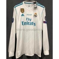 ราคา เสื้อบอล Real Madrid 17/18 แฟนบอล แขนยาว full Ronaldo UCL ป้ายห้อย (25044472110)