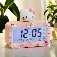 ราคา Hello Kitty นาฬิกาปลุกตั้งโต๊ะนักเรียนปลุกเด็กนาฬิกาตั้งโต๊ะโรงเรียนสาวปิดเสียงส่องสว่างชาร์จสไตล์ (46952737428)