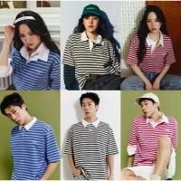 ราคา พร้องส่ง Maison keeps โปโลลายทาง ของใหม่ป้ายห้อย แท้100% (28433987664)