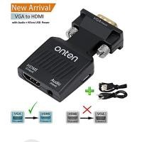 ราคา VGA TO HDMI VIDEO ADAPTER ONTENONTEN ตัวแปลงสัญญาณVGA to HDMI พร้อมช่องเสียบ เสียง (audio) ขนาด 3.5มม.มีช่องเพิ่มไฟ (4672238959)