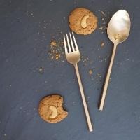 ราคา Brass cutlery set ชุดช้อนส้อมทองเหลือง รุ่น Honeycomb (1589369366)