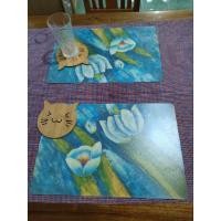 ราคา ที่รองจาน แผ่นรองจานรูปดอกไม้มงคล (19530051698)