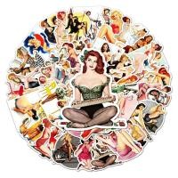 ราคา 10/50pcs Old School Tattoo Style Sticker Retro Pinup Girl Stickers Refrigerator Skateboard Case Decals PVC Scrapbooking (55302862765)