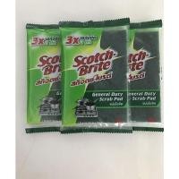 ราคา (3แผ่น) สก๊อตช์-ไบรต์ 3M แท้100% แผ่นใยขัด 100x150มม.สก็อตไบรท์ Scotch-brite (19676964458)