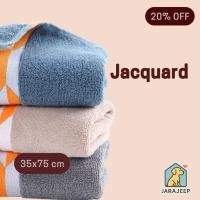 ราคา ✨พร้อมส่ง✨ ผ้าขนหนูทอลาย Jacquard คอตตอน 100% (ขนาด 35x75ซม.) (42352984469)