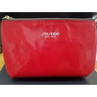 ราคา กระเป๋าเครื่องสำอาง shiseido สีแดง ใช้ใส่ของเอนกประสงค์ ด้านนอกเป็นหนังแก้วสีแดง ด้านในบุนุ่ม สีดำ (6253551205)