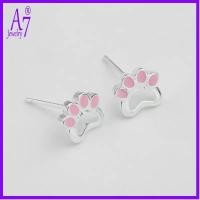 ราคา สไตล์ใหม่ Elegant Oil Drop Cat Paw Hollow ต่างหู RXW1710 (47301604325)
