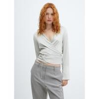 ราคา [MANGO]SHIRT MOLINA / เสื้อเชิ้ต Lace-up wrap blouse รุ่น MOLINA Ref: 57095977 (40567404155)