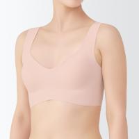 ราคา MUJI Seamless Halftop Bra (44277277215)