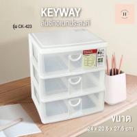 ราคา กล่องลิ้นชัก 3 ชั้น keyway CK-423 กล่องลิ้นชักจัดระเบียบ กล่องลิ้นชักอเนกประสงค์ (23805881892)