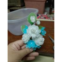 ราคา เข็มกลัดดอกมะลิจากผ้าใยบัว (43406530916)