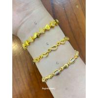 ราคา สร้อยข้อมือ Xuping รุ่นโมเดิร์น กันน้ํา สีทอง 24k (56151284374)