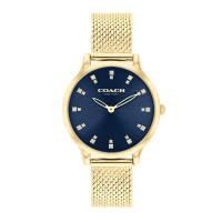 ราคา COACH Chelsea รุ่น CO14504218 นาฬิกาข้อมือผู้หญิง สายสแตนเลส สีทอง หน้าปัด 32 มม. (25533656712)