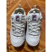 ราคา รองเท้า Fila ฟีล่า แท้ 100% สีขาว Disruptor 2 Premium เสริมส้น (28254321037)