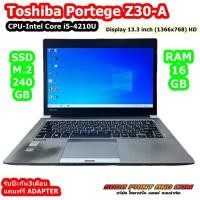 ราคา Notebook Toshiba Portege Z30-A CPU Intel Core i5-4210U SSD M.2 240GB RAM 16GB 13.3 inch (1366x768) HD WINDUWS10 (28458642326)