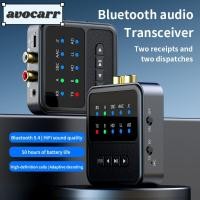 ราคา AVOCAR Bluetooth 5.4 Receiver Transmitter, HiFi Music พร้อมไมโครโฟนอะแดปเตอร์เสียงไร้สาย, Professional APTX 2 in 1 Universal BT Receiver Transmitter สําหรับลําโพงทีวีรถ (41461843129)