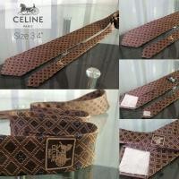 ราคา เนคไทแบรนด์ celine มีสอง สีน้ำตาล หน้ากว้าง 3.4นิ้ว (23681925967)
