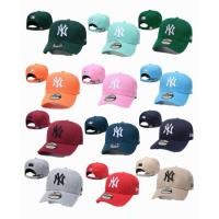 ราคา HIJAU Ny หมวกนิวยอร์กขวดสีเขียวหมวกเบสบอล Tosca สีเขียวโลโก้สายรัดเย็บปักถักร้อย (44551856974)
