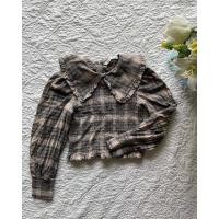 ราคา เสื้อครอปแขนยาวลายสก็อตแบรนด์ ZARA แท้ (12286297698)