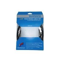 ราคา [ลด 15% ใส่โค้ด SHAM170] Shimano road brake cable set รุ่น DURA ACE BC-9000 สายเบรคเสือหมอบครบชุด สีดำ (7881981222)