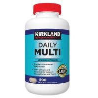 ราคา วิตามินรวม 500 เม็ด Kirkland Signature Daily Multi Vitamins & Minerals ทานได้ 1 ปี+ !!! (3915200026)