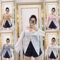 ราคา เสื้อแขนกระดิ่งเพชรกากเพชร (19870986184)