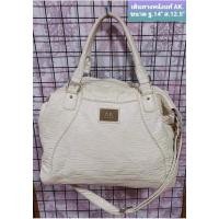 ราคา กระเป๋า A.K(Anne Klein)หนังแท้สีขาว (17003843216)