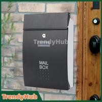 ราคา กล่องจดหมาย ตู้จดหมายกันฝน ขนาดใหญ่ MAIL BOX สไตล์ยุโรป วัสดุสแตนเลส แข็งแรง ทนทาน ใส่ซองเอกสารA4 นิตยสารได้ (55753230134)