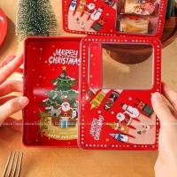 ราคา กล่องเหล็กคุกกี้ กล่องChristmas กล่องขนม •พร้อมส่ง• (16891533090)